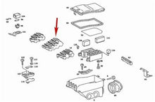 Load image into Gallery viewer, New OE 10 Fuse Holder Block Right 1986-87 Mercedes 126 300SDL 420SEL 560 SEC SEL