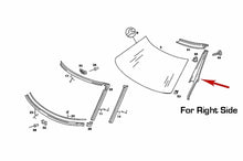 Load image into Gallery viewer, Right Inside Windshield Pillar Molding Date Mercedes 380SL 450SL 107 680 08 51