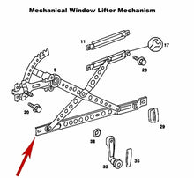 Load image into Gallery viewer, Left Front Window Lifter Regulator for 1977-83 Mercedes 230 240D 123 720 35 46