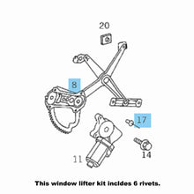 Load image into Gallery viewer, Right Front Door Window Lifter Regulator 1994-97 Mercedes C 220 230 280 36 AMG