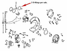 Load image into Gallery viewer, 2 Rear Axle Brake Bearing Housing O-Ring Seal Mercedes 300 SE SEL 112 997 06 45