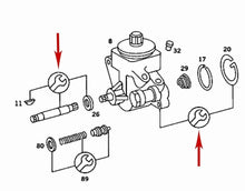 Load image into Gallery viewer, Power Steering Pump Shaft Kit Mercedes 280 CE E 300D 450 SE SEL 000 586 64 46
