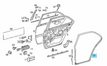 Load image into Gallery viewer, OEM Left Rear Door Seal Weatherstrip 1994-00 Mercedes C 220 230 280 C36 C43 AMG