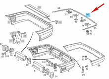 Load image into Gallery viewer, New OE Rear Bumper Center Chrome Cover 1994-97 Mercedes C220 C230 C280 C36 AMG