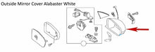 Load image into Gallery viewer, Right Door Mirror Cover Alabaster White 2007-09 Mercedes E 320 350 500 55 63 AMG