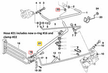 Load image into Gallery viewer, CRP Power Steering Hose Cooling Coil to Fluid Container 1995-01 BMW 740i 740iL