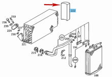 Load image into Gallery viewer, New OEM Air Conditioner Evaporator Air Duct Baffle 1993-99 Mercedes W140 S Class