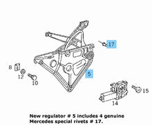 Load image into Gallery viewer, New Right Front Door Window Lifter Regulator 1994-99 Mercedes CL S 500 600 Coupe