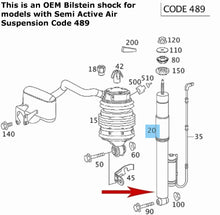 Load image into Gallery viewer, Bilstein Air Suspension Rear Shock Absorber 2003-09 Mercedes E320 E350 E500 E550