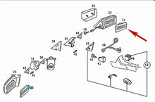 Load image into Gallery viewer, New German OEM Right Door Mirror Glass 1981-85 Mercedes 300SD 380 500 SE SEC SEL