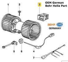Load image into Gallery viewer, OEM German Heater Blower Motor Control Resistor 1995-01 BMW 740i 740iL 750iL