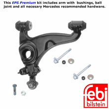 Load image into Gallery viewer, Front Left Lower Febi Control Arm and Hardware 1986-98 Mercedes 260 300 320 500