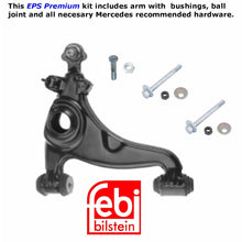 Load image into Gallery viewer, Front Right Lower Febi Control Arm and Hardware 1986-98 Mercedes 260 300 320 500