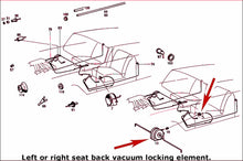 Load image into Gallery viewer, Seat Backrest Locking Vacuum Element 1970-71 Mercedes W111 Coupe & Convertible