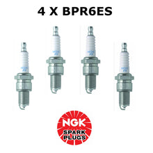 Load image into Gallery viewer, Complete Set of 4 NGK BP6RES Spark Plugs Mercedes BMW Porsche VW Audi Saab Volvo