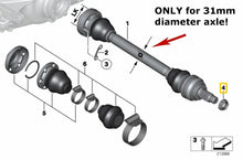 Load image into Gallery viewer, 24mm Rear Axle Shaft to Drive Flange Hub Locking Nut 1992-12 BMW 33 41 1 132 565