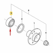 Load image into Gallery viewer, Left or Right Rear Axle Shaft Wheel Bearing 1992-06 BMW E36 E46 318 323 325 328