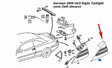 Load image into Gallery viewer, New German OEM ULO Mercedes Right Rear Taillight Lens 2000-02 CL500 CL55 CL600