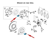 Load image into Gallery viewer, 4 X Brake Disc Rotor Torx Head Mounting Set Screw to Hub Flange 2000-15 Mercedes