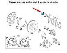 Load image into Gallery viewer, 2 X German OEM  Front or Rear Left or Right Brake Pad Sensor 2000-20 Mercedes