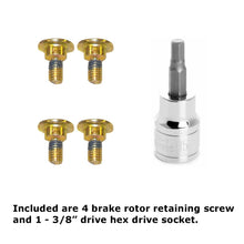 Load image into Gallery viewer, 4 Brake Disc Mounting Lock Set Screw with Loctite Includes Tool 1981-03 Mercedes