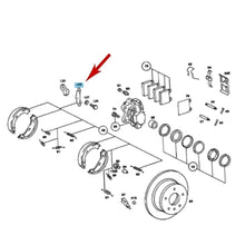 Load image into Gallery viewer, Rear Brake Caliper Mounting Screw Bolt Lock Locking Tab Plate 1965-76 Mercedes