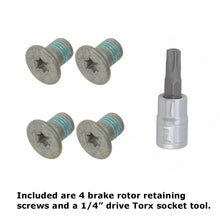 Load image into Gallery viewer, 4 X Brake Disc Head Mounting Set Screw to Hub Flange with Tool 2000-15 Mercedes