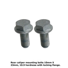 Load image into Gallery viewer, 2 X Rear Brake Caliper Mounting Screw Bolt with Locking Flange 1984-11 Mercedes