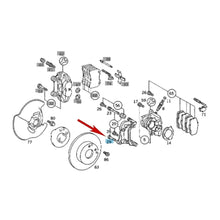Load image into Gallery viewer, Set of 2 Front Brake Caliper Mounting Bolts Screws with Loctite 1984-20 Mercedes