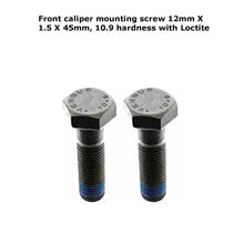 Load image into Gallery viewer, Set of 2 Front Brake Caliper Mounting Bolts Screws with Loctite 1984-20 Mercedes