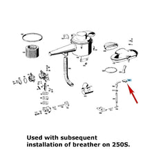 Load image into Gallery viewer, Angled Valve Cover Breather Rubber Hose Mercedes 230SL European M110 DOHC 250S