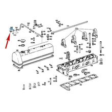 Load image into Gallery viewer, Angled Valve Cover Breather Rubber Hose Mercedes 230SL European M110 DOHC 250S