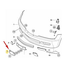 Load image into Gallery viewer, Front Bumper License Plate Mount Base 1996-02 BMW E6 Z3 1.9 2.5 2.5i 3.0i M