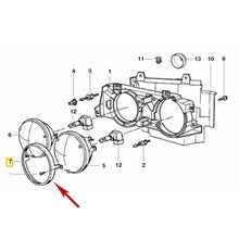 Load image into Gallery viewer, Inner / Outer Headlight Beam Silver Grey Retaining Ring 1987-92 BMW E24 E32 E34