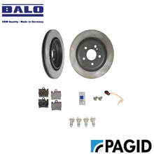 Load image into Gallery viewer, Balo German Rear Brake Disc Pagid Pad Kit 2001-02 Mercedes CL55 S55 CL600 S600