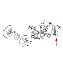 Load image into Gallery viewer, Set Genuine Mercedes Front Brake Pads 1986-95 Mercedes W124 W201 000 420 99 20