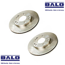 Load image into Gallery viewer, 2 X German OEM Quality Balo Front Brake Disc Rotor 1987-93 Mercedes 190D 190E