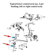 Load image into Gallery viewer, 4 X Front Lower Control Arm Bushing Elastomeric Boot Covers 2003-20 Mercedes