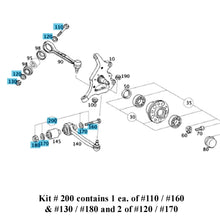 Load image into Gallery viewer, German Febi Upper or Lower Control Arm Adjustment Hardware Kit 2000-20 Mercedes