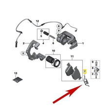 Load image into Gallery viewer, Rear Brake Pad Retaining Clip 2004-19 BMW 525i 528i 530i 535i X5 X6 BMW OEM Ate