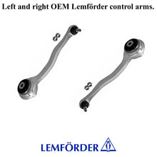 Load image into Gallery viewer, Pair OEM Lemförder Left & Right Upper Control Arms with Bushing 2001-20 Mercedes