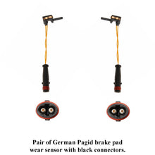 Load image into Gallery viewer, 2 X German Pagid Front Brake Pad Wear Sensor Black Connectors 2000-21 Mercedes
