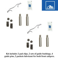 Load image into Gallery viewer, 2 X Front Brake Caliper Pad Clip Guide Bushing Pin Install Kits 1996-09 Mercedes