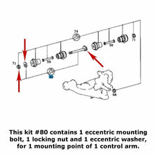 Load image into Gallery viewer, OEM Front Lower Control Arm Camber Adjust Mounting Bolt Kit 1984-02 Mercedes