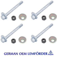 Load image into Gallery viewer, 4 X OEM Front Lower Control Arm Camber Adjust Mounting Bolt Kit 1984-02 Mercedes