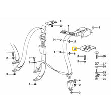 Load image into Gallery viewer, Rear Top Seat Plastic Seat Belt Guide Black 1992-99 BMW E36 318 323 325 328 M3