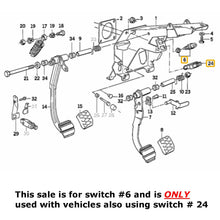 Load image into Gallery viewer, 2 Prong Round Brake Stop Light Switch 1987-88 BMW 735i 735iL 750iL 1 379 830