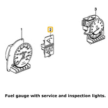 Load image into Gallery viewer, New Instrument Panel Fuel & Temperature Gauge Service Lights 1983-86 BMW E24 E28