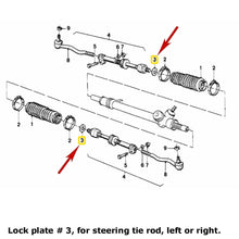 Load image into Gallery viewer, 2 X OE BMW Steering Rack Tie Rod Locking Plates 1983-91 BMW E30 318i 325e 325i
