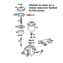 Load image into Gallery viewer, Genuine MB Power Steering Pump Reservoir Lid Gasket 1961-74 Mercedes All Models